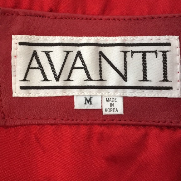 FINAL MARKDOWN Ladies avanti red leather swing coat medium - Picture 3 of 11